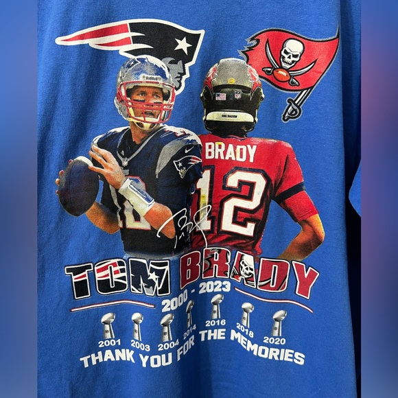 Tom Brady Football Memories Long Sleeve T-Shirt - Picture 4 of 5